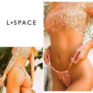New. L*SPACE Gina animal print bikini bottom. Small. Retails $99